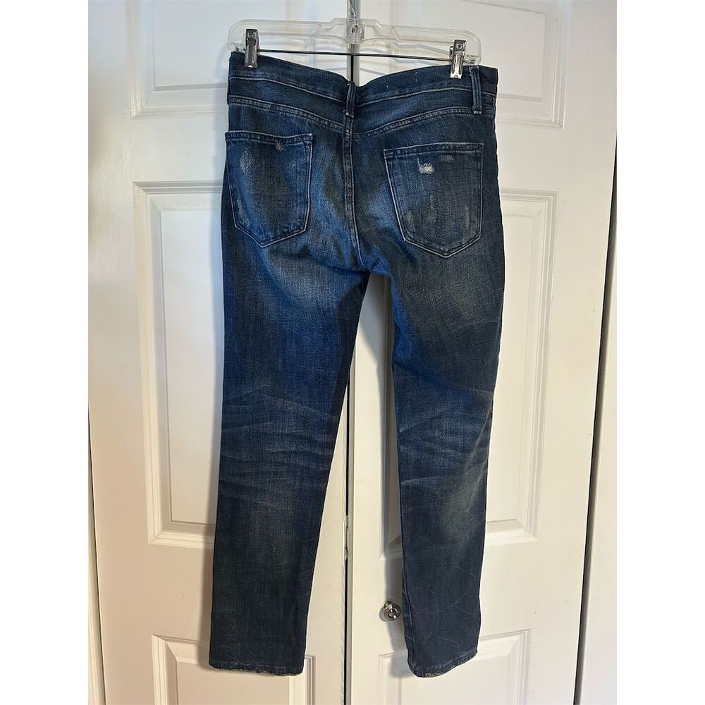 Gap Women's Boyfriend Patchwork Jeans Size 24r Bl… - image 8